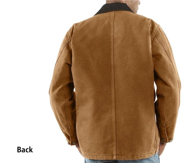 画像3: カーハート サンドストーン ブランケットラインド チョアー コート(C02 アーミーグリーン)/Carhartt Blanket Lined Sandstone Chore Coat(Army Green)