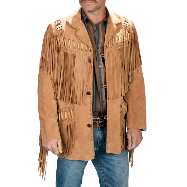 画像3: スカリー レザーフリンジ ウエスタン ジャケット（ブラウン）/Scully Western Leather Fringe Jacket