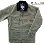 カーハート サンドストーン ブランケットラインド チョアー コート（C02 アーミーグリーン）/Carhartt Blanket Lined Sandstone Chore Coat(Army Green)