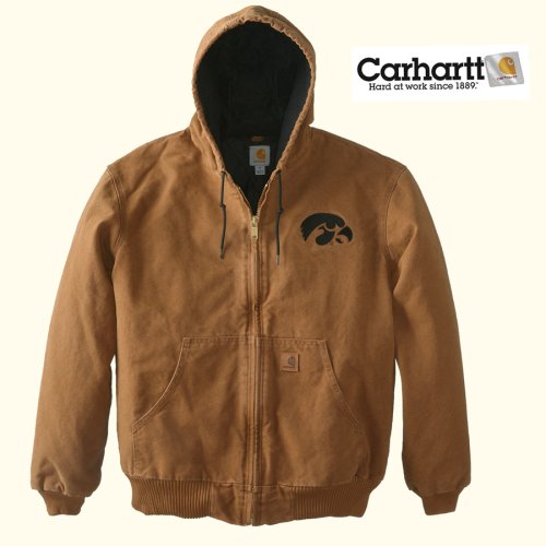 画像クリックで大きく確認できます　Click↓1: カーハート サンドストーン アクティブ ジャケット カーハートブラウン アイオワホークアイズM/Carhartt Sandstone Active Jacket