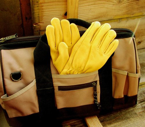 画像クリックで大きく確認できます　Click↓3: 鹿皮 手袋 アメリカンディアーレザー グローブ ナチュラルフィーリング パインイエロー（裏地つき）/ Genuine American Deer Leather Gloves