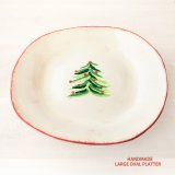 ハンドメイド ツリー パーティー プレート（大皿）/Hand Made Tree Large Oval Platter