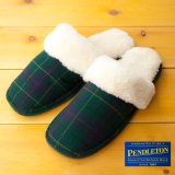 ペンドルトン ウール・レザー スリッパ（レジスタード タータン・レディース）/Pendleton Slipper(Registered Tartan/Women's)