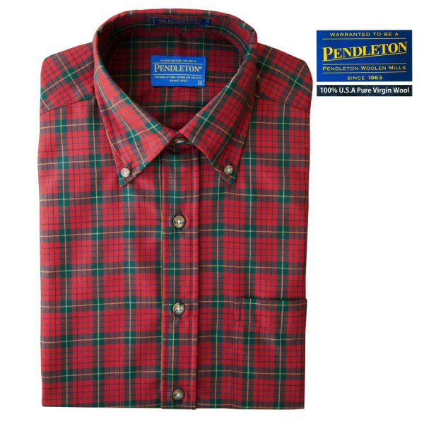 画像1: ペンドルトン サーペンドルトン ウールシャツ（ペンドルトン レッド タータン）S/Pendleton Sir Pendleton Wool Shirt