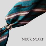 アメリカンカウボーイタイ ウエスタン ネックスカーフ（ターコイズ・ブラック・グレー）/Cowboy Tie/Western Neck Scarf(Turquoise/Black/Grey)