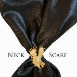 アメリカンカウボーイタイ ウエスタン ネックスカーフ（シャイニー ブラック）/Cowboy Tie/Western Neck Scarf(Black)