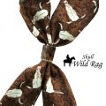 オースティン アクセント シルク ワイルドラグ（カウボーイ大判スカーフ）スカル/Austin Accent Inc.100% Silk Wild Rags(Skull)