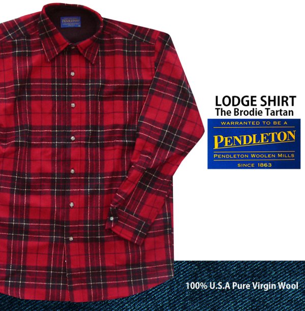 画像1: ペンドルトン ウール シャツ ロッジシャツ ブロディータータン/Pendleton Pure Virgin Wool Lodge Shirt Brodie Tartan