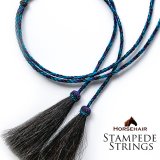 ホースヘアー 馬毛 スタンピード ストリングス ブルー（ハット用あごひも）/Horse Hair Stampede Strings
