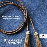 ハット用 あごひも レザー&ホースヘアー アメリカン ウエスタン スタンピード ストリングス ブラウン2色・ブラウン/Leather w/horse Hair Stampede Strings