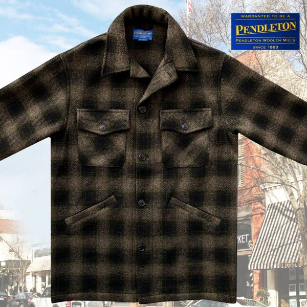 画像4: ペンドルトン ウール カントリーコート（グリーンxブラック）S/Pendleton Wool Coat(Green/Black)