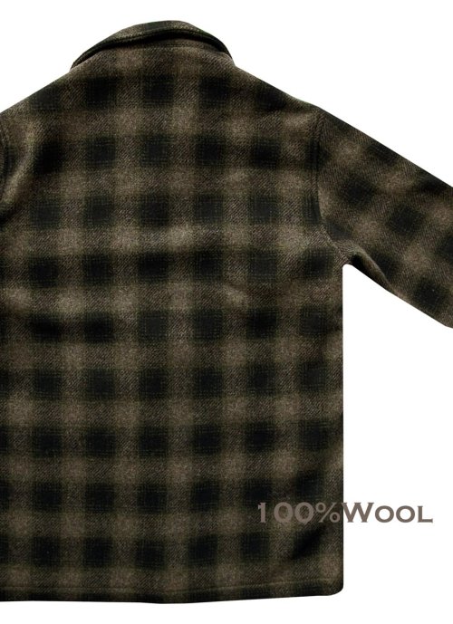 画像クリックで大きく確認できます　Click↓3: ペンドルトン ウール カントリーコート（グリーンxブラック）S/Pendleton Wool Coat(Green/Black)