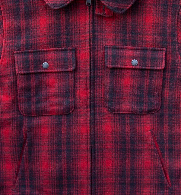 画像2: ウールリッチ ウール ジャケット（レッドxブラック）/Woolrich Wool Jacket(Red/Black)