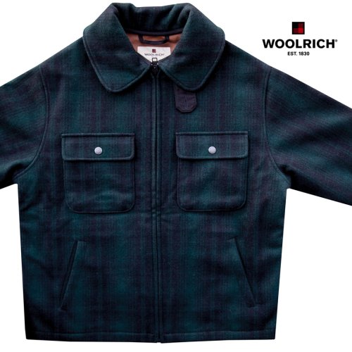 画像クリックで大きく確認できます　Click↓1: ウールリッチ ウール ジャケット（フォレストグリーンxブラック）L（身幅65cm）/Woolrich Wool Jacket(Green/Black)