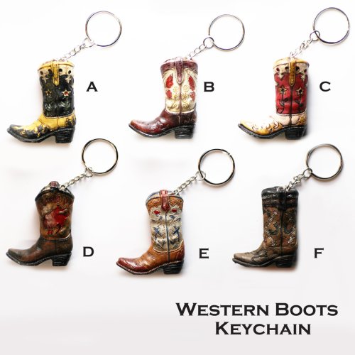 画像クリックで大きく確認できます　Click↓1: ウエスタンブーツ キーホルダー/Western Boots Keychain