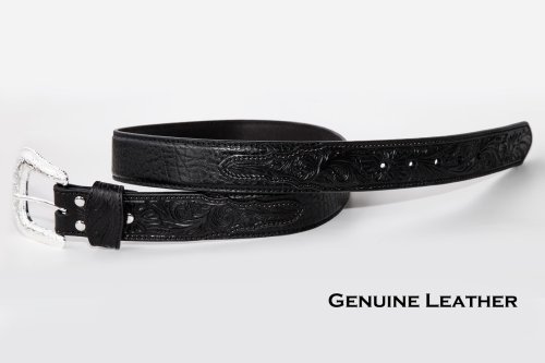 画像クリックで大きく確認できます　Click↓2: ノコナ ブラック ベーシックスタイル ウエスタン ベルト /Nocona Western Leather Belt(Black)