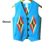 オルテガ チマヨ ベスト 32・100%ウール手織り/CHIMAYO ORTEGA'S HAND WOVEN 100% ALL WOOL VEST(Women's)