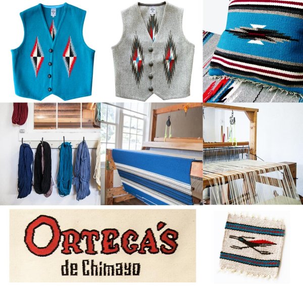 画像4: オルテガ チマヨ ショルダー トートバッグ 100%ウール手織り（フォレストグリーン）/CHIMAYO ORTEGA'S HAND WOVEN 100% ALL WOOL TOTE BAG（Forest Green)