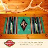 エルパソサドルブランケット サンタフェ ラグマット（約50cmx100cm）/El Paso Saddleblanket Santa Fe Style Mats