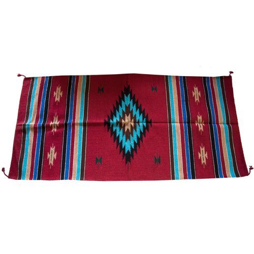 画像クリックで大きく確認できます　Click↓1: アメリカン ラグマット ラージ（約80cm×163cm）/El Paso Saddleblanket Santa Fe Style Mats