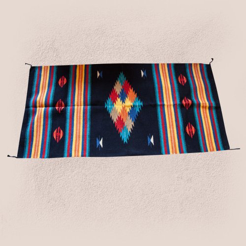 画像クリックで大きく確認できます　Click↓1: アメリカン ラグマット ラージ（約80cm×163cm）/El Paso Saddleblanket Santa Fe Style Mats