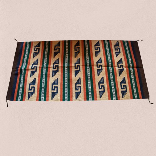 画像クリックで大きく確認できます　Click↓1: アメリカン ラグマット ラージ（約80cm×163cm）/El Paso Saddleblanket Santa Fe Style Mats