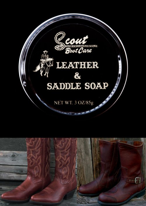 画像クリックで大きく確認できます　Click↓1: サドルソープ・レザーソープ 革用石鹸/Leather&Saddle Soap