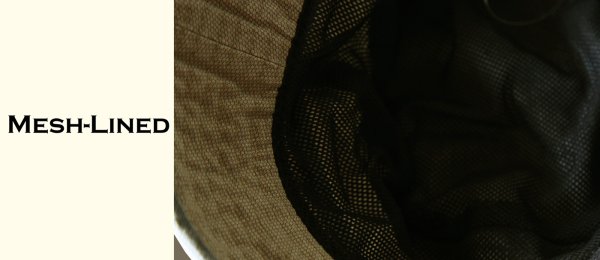 画像2: ドーフマン パシフィック メッシュラインドクラウン ウォッシュド キャンバス バケット ハット（カーキ）/DPC Dorfman Pacific Mesh-Lined Washed Canvas Bucket Hat(Khaki)