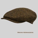 ヴィゲーンズ ヘリンボーン キャップ（ブラウン）/Wigens Cap(Brown)