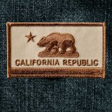 ワッペン カリフォルニア リパブリック（ブラウン）/Patch California Republic