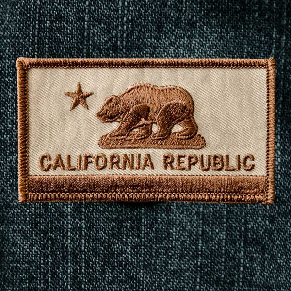 画像1: ワッペン カリフォルニア リパブリック（ブラウン）/Patch California Republic
