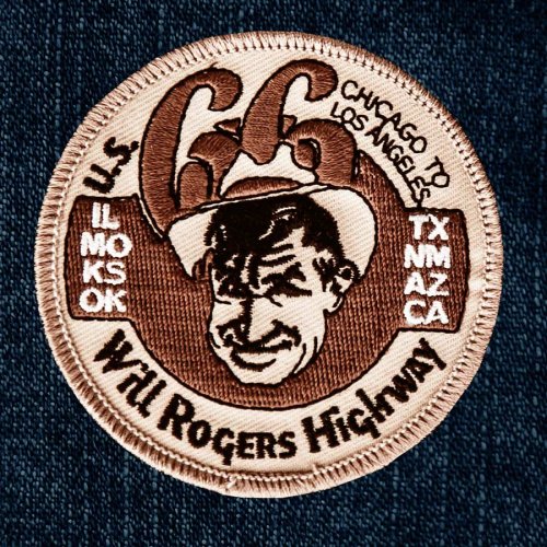 画像クリックで大きく確認できます　Click↓1: ワッペン ルート66 ウィルロジャースハイウェイ/Patch Route 66 Will Rogers Highway