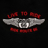 ワッペン ルート66 LIVE TO RIDE ブラック/Patch Route 66