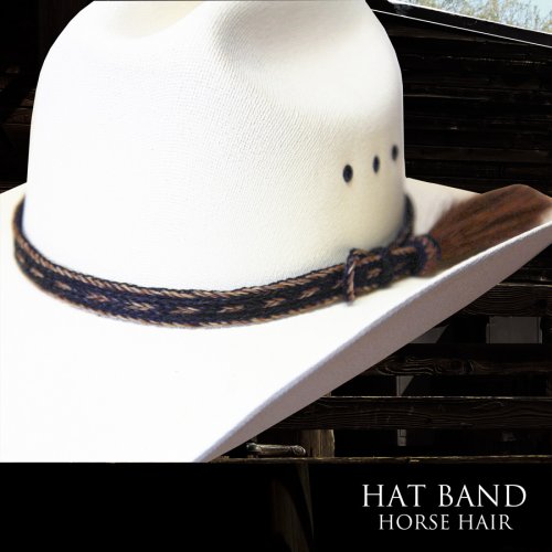 画像クリックで大きく確認できます　Click↓1: ホースヘアー ハット バンド（ブラック・ブラウン）/Horse Hair Hat Band(Black/Brown)