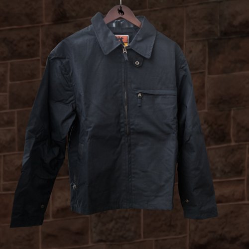 画像クリックで大きく確認できます　Click↓1: オイルスキン ウォータープルーフ ジャケット（ブラック）S/Oilskin Jacket(Black)