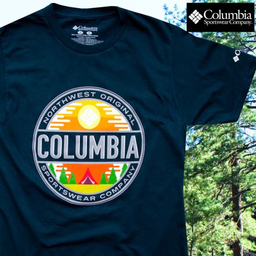画像クリックで大きく確認できます　Click↓1: コロンビア アウトドア 半袖 Tシャツ（ブルー）/Columbia Sportswear T-shirt(Blue)