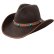 画像1: ブラウン&ターコイズ クラッシャブル ウール フェルト ハット/Crushable Wool Felt Hat(Brown/Turquoise) (1)