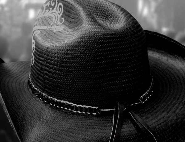 画像3: ロックスターコレクション ストローハット（ブラック）/Western Straw Hat