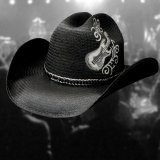 ロックスターコレクション ストローハット（ブラック）/Western Straw Hat
