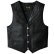 画像1: スカリー バッファロースナップ レザー ベスト（ブラック）/Scully Lamb Leather Vest(Black) (1)