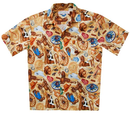 画像クリックで大きく確認できます　Click↓2: カリフォルニア トロピック USA キャンプシャツ（ウエスタン）/California Tropic Camp Shirt