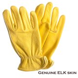 エルクスキン レザー グローブ（エルク鹿皮・タン）女性サイズXXS,XSあり/Elkskin Leather Gloves