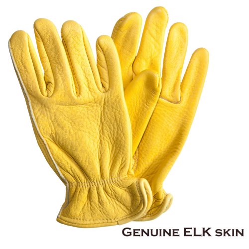 画像クリックで大きく確認できます　Click↓1: エルクスキン エルク鹿革 レザー グローブ（タン）女性サイズ XSあり/Elkskin Leather Gloves