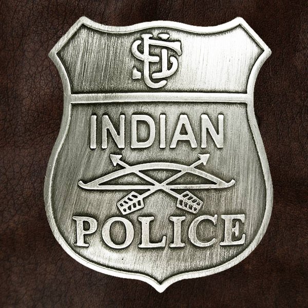 画像1: ウエスタン バッジ U.S インディアン ポリス/Badge