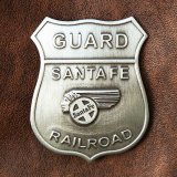 サンタフェ Santa Fe レイルロード ポリス バッジ/Badge