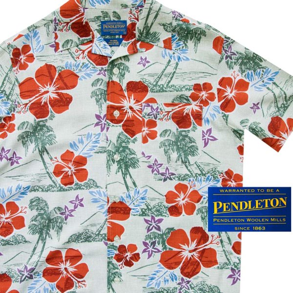 画像1: ペンドルトン リゾート シャツ（半袖・ビンテージハワイアン）/Pendleton Short Sleeve Camp Shirt