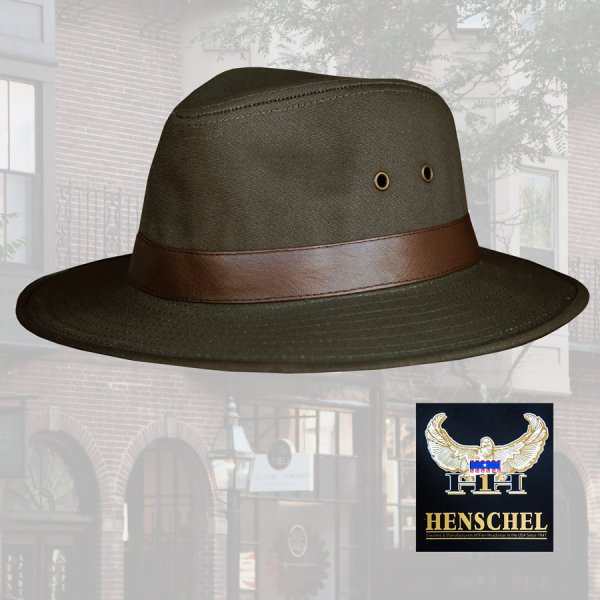 画像1: ヘンシェル キャンバス ハット（モス）/Henschel Canvas Hat
