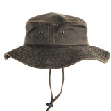 ドーフマン パシフィック パッカブル アウトドア ハット あご紐つき（ダークブラウン）/DPC Dorfman Pacific Packable Hat(Dark Brown)