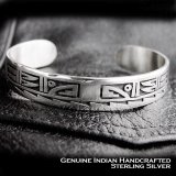 ホピ ハンドメイド シルバー ブレスレット/Native American Hopi 925 Sterling Silver Bracelet
