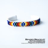 ナバホ ビーズ ブレスレット ビーズワーク バングル・ ハンドメイド インディアンジュエリー/Native American Navajo Beaded Bracelet